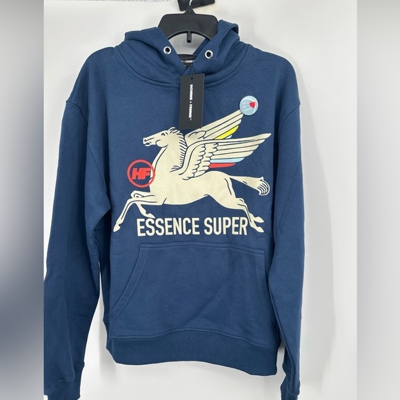 Homme + Femme Hoodie Men’s PEGASUS HOODIE NAVY Small sweatshirt